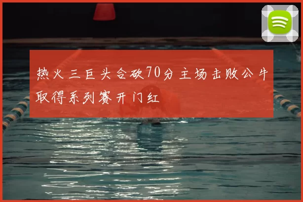 热火三巨头合砍70分主场击败公牛取得系列赛开门红